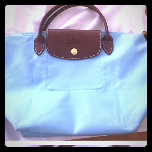 Longchamp Handbags - 🐎 LONGCHAMP SMALL BLUE “LePliage” TOTE BAG: GUC
